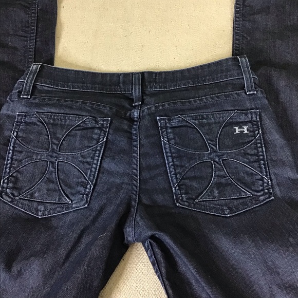 Habitual Los Angeles  Dark wash Women’s Jeans  with detailed back pockets Sz. 26 - Picture 4 of 12